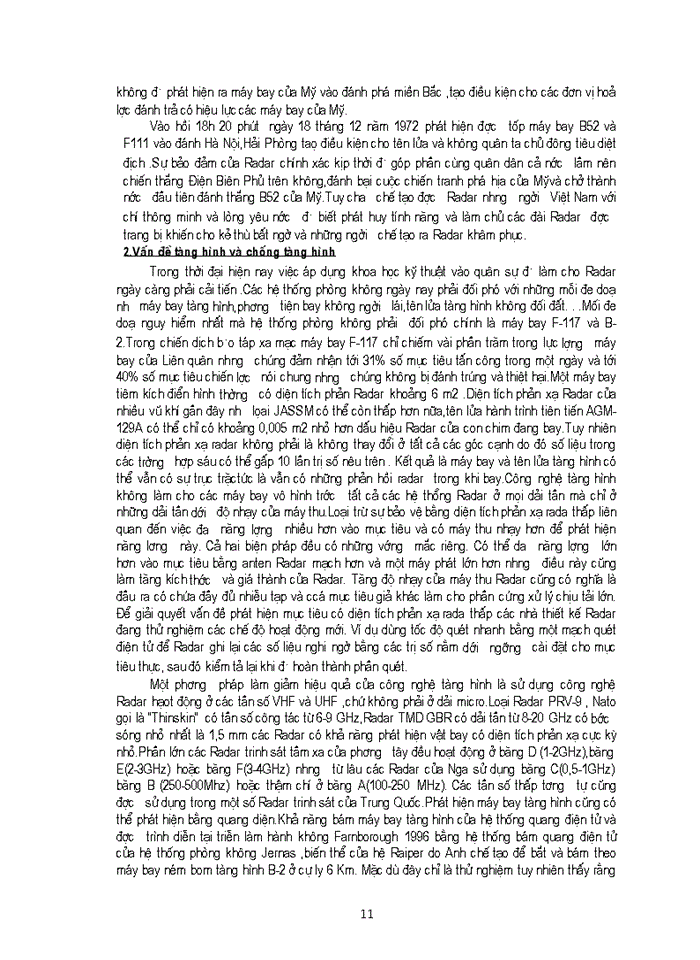 image for page Vai trò của rađa phòng không trong tác chiến phòng không và trong chiến tranh công nghệ cao