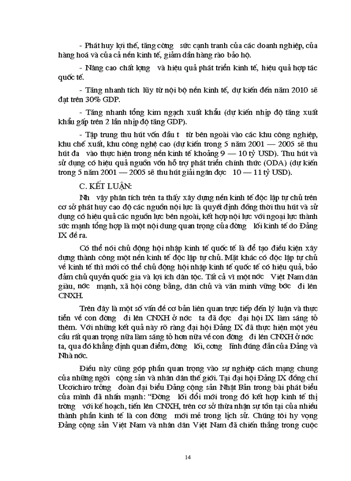 image for page Xây dựng một nền kinh tế độc lập tự chủ đi đôi với chủ động hội nhập kinh tế quốc tế