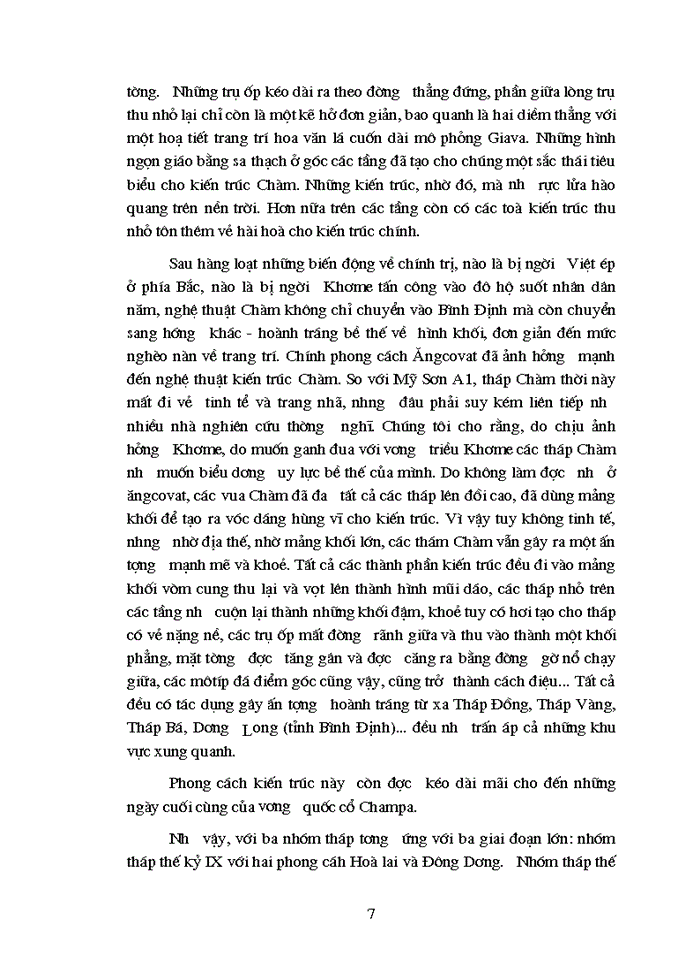 image for page Hãy phân tích những nét đẹp riêng của tháp chàm trong so sánh với những kiến trúc cổ ĐÔNG NAM Á