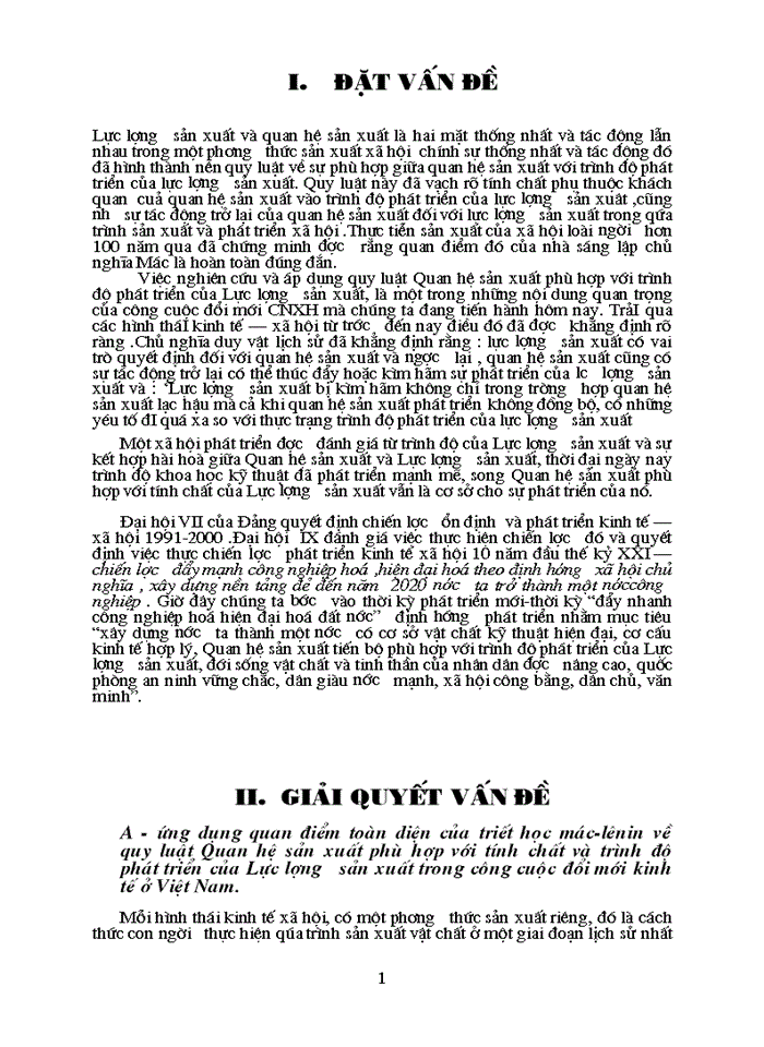 image for page ứng dụng quan điểm toàn diện của triết học mác-lênin về quy luật Quan hệ sản xuất phù hợp với tính chất và trình độ phát triển của Lực lượng sản xuất trong công cuộc đổi mới kinh tế ở Việt Nam