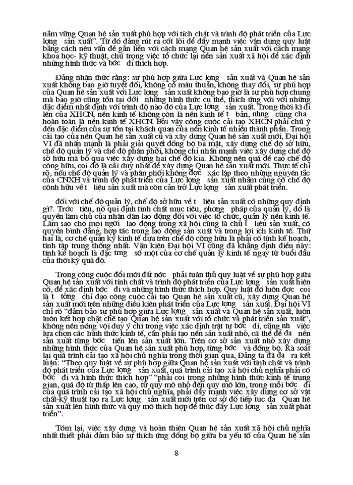 image for page ứng dụng quan điểm toàn diện của triết học mác-lênin về quy luật Quan hệ sản xuất phù hợp với tính chất và trình độ phát triển của Lực lượng sản xuất trong công cuộc đổi mới kinh tế ở Việt Nam