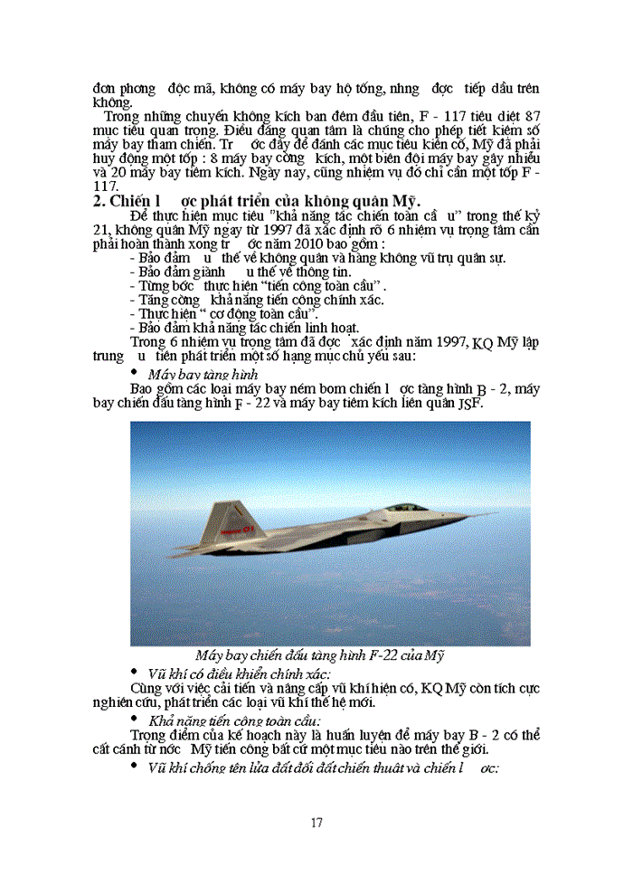 image for page Xu hướng phát triển của không quân