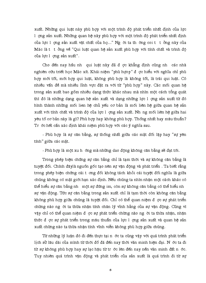 image for page Quan hệ biện chứng giữa lực lượng sản xuất và quan hệ sản xuất. Sự vận dụng của Đảng ta trong đường lối đổi mới ở Việt Nam