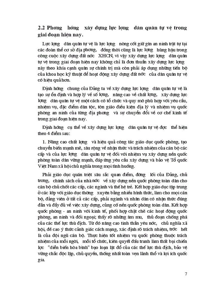 image for page Xây dựng lực lượng dân quân tự vệ