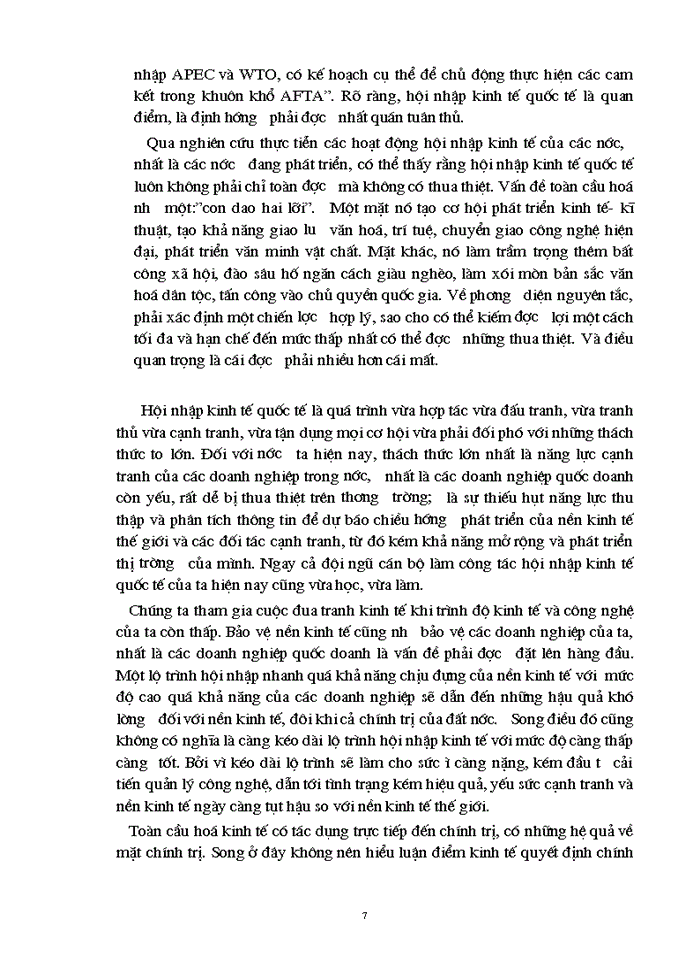 image for page Vận dụng nguyên lý triết học để phân tích, làm rõ thực trạng của nền kinh tế  Việt Nam trước xu thế toàn cầu hoá