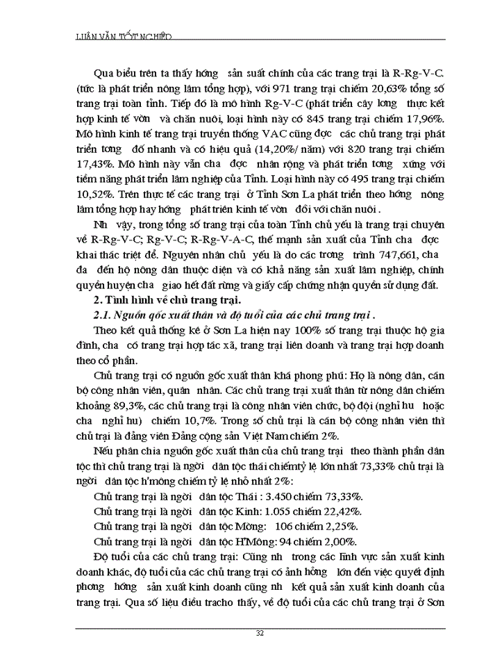 image for page Thực trang phát triển kinh tế trang trại của tỉnh sơn la