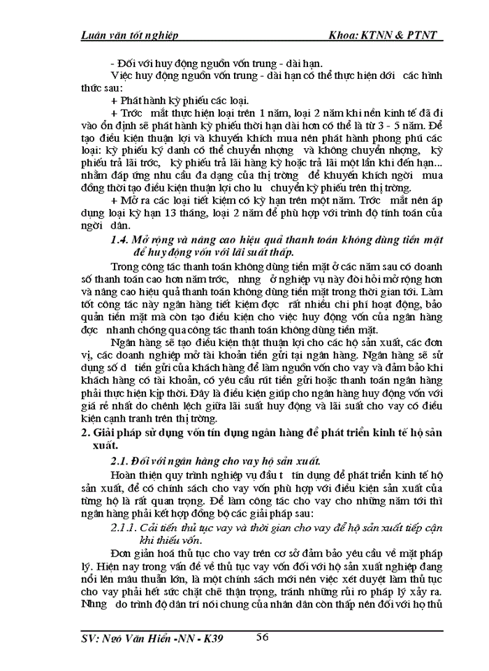 image for page Những giải pháp chủ yếu huy động và sử dụng vốn tín dụng ngân hàng để phát triển kinh tế hộ sản xuất ở huyện Thanh Trì