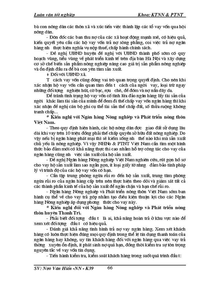 image for page Những giải pháp chủ yếu huy động và sử dụng vốn tín dụng ngân hàng để phát triển kinh tế hộ sản xuất ở huyện Thanh Trì