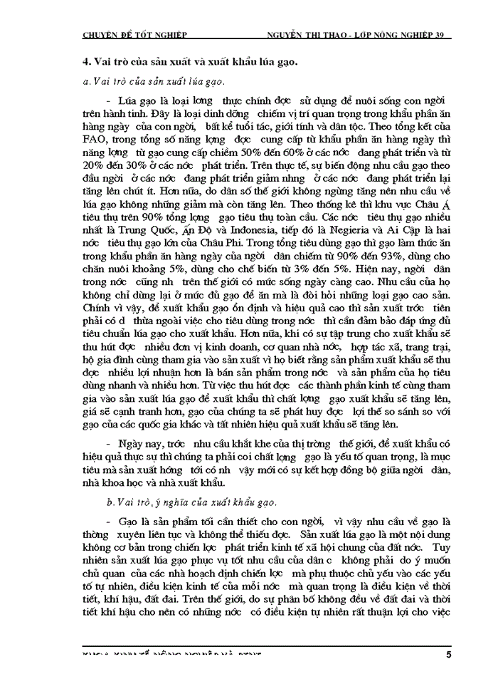 image for page Thực trạng lúa gạo xuất khẩu của Việt Nam.