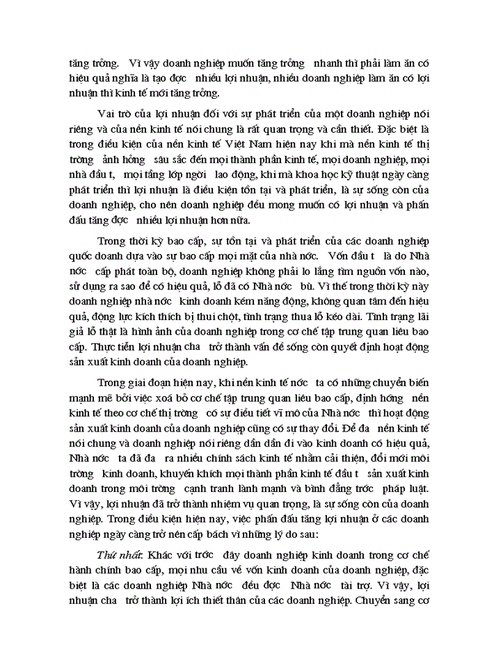 image for page Phân tích tình hình lợi nhuận và các giải pháp nâng cao lợi nhuận tại Công ty điện máy - xe đạp - xe máy Bộ Thương Mại