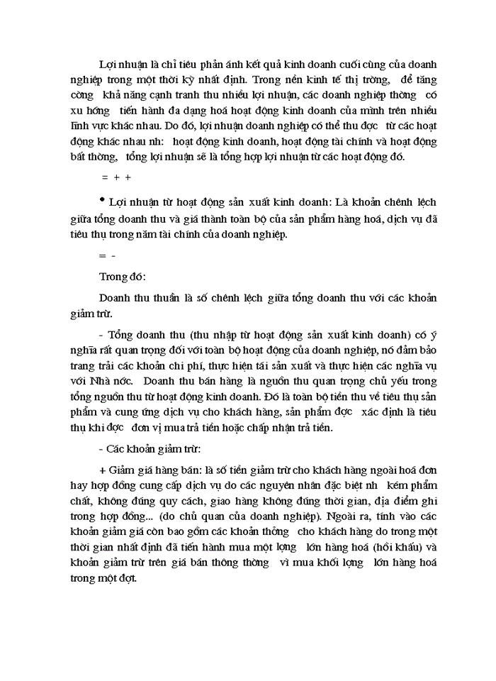 image for page Phân tích tình hình lợi nhuận và các giải pháp nâng cao lợi nhuận tại Công ty điện máy - xe đạp - xe máy Bộ Thương Mại