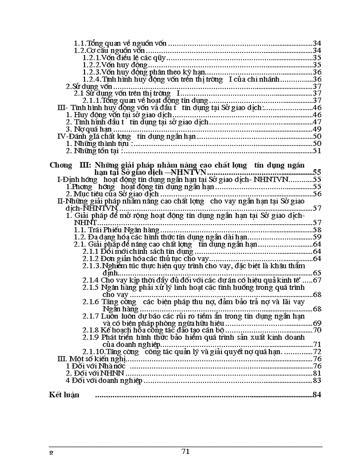 image for page Giải pháp nâng cao chất lượng tín dụng ngắn hạn tại Sở giao dịch ngân hàng ngoại thương Việt Nam