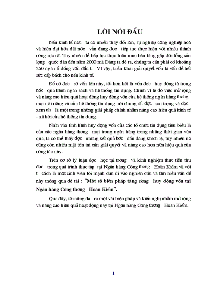 image for page Một số biện pháp tăng cường huy động vốn tại Ngân hàng Công thương Hoàn Kiếm