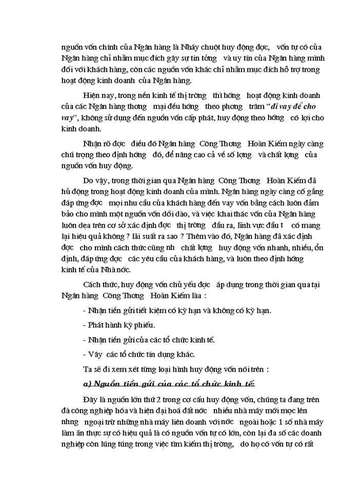 image for page Một số biện pháp tăng cường huy động vốn tại Ngân hàng Công thương Hoàn Kiếm