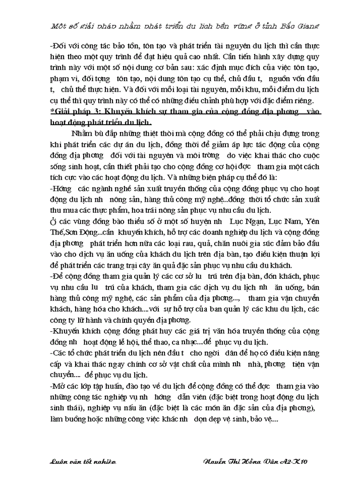 image for page Một số giải pháp nhằm phát triển du lịch bền vững ở tỉnh Bắc Giang