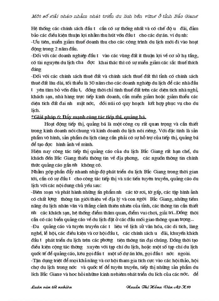image for page Một số giải pháp nhằm phát triển du lịch bền vững ở tỉnh Bắc Giang
