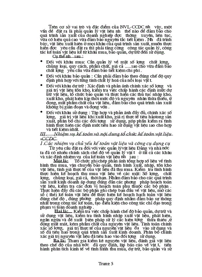 image for page Hạch toán kế toán nguyên vật liệu, công cụ dụng cụ ở Công ty Công Trình Giao Thông Vĩnh Phúc