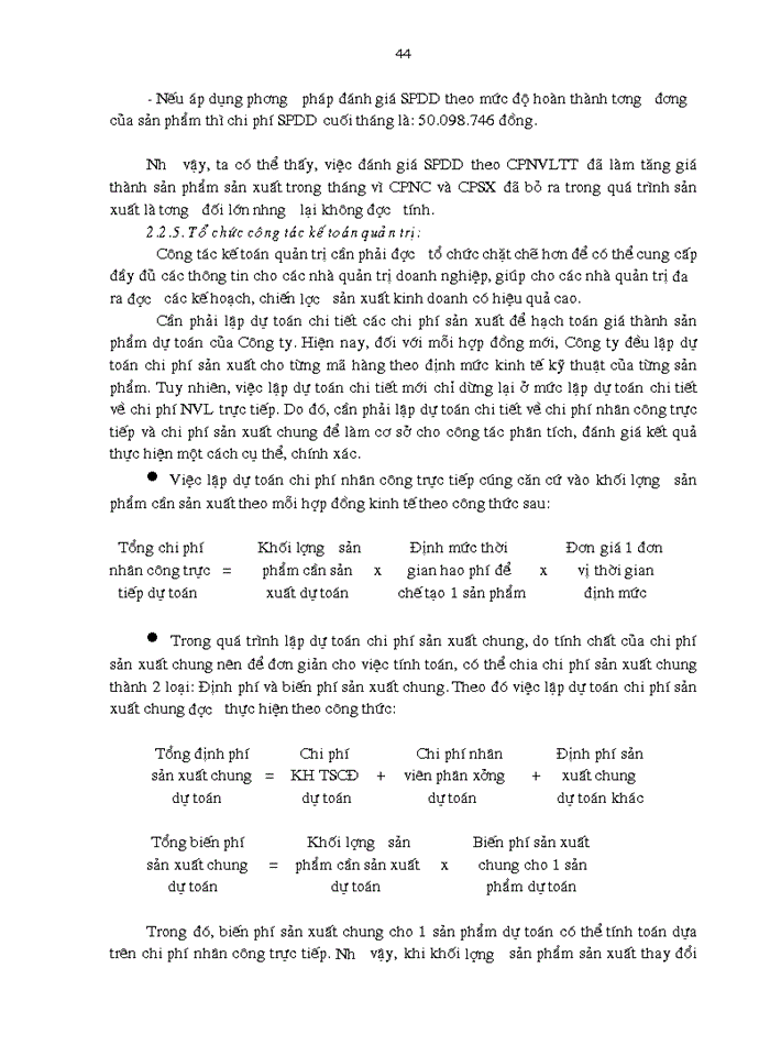 image for page Hoàn thiện công tác tổ chức hạch toán chi phí sản xuất và tính giá thành sản phẩm với việc tăng cường công tác quản trị doanh nghiệp tại Công ty May 10