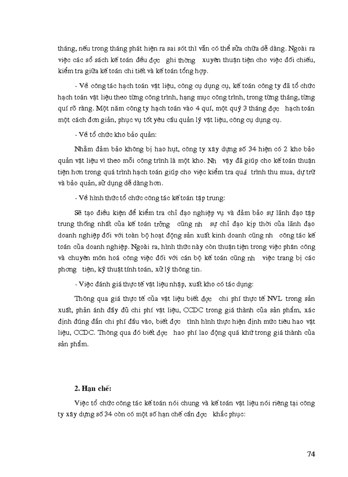 image for page Tổ chức công tác kế toán nguyên vật liệu, công cụ dụng cụ ở công ty xây dựng số 34