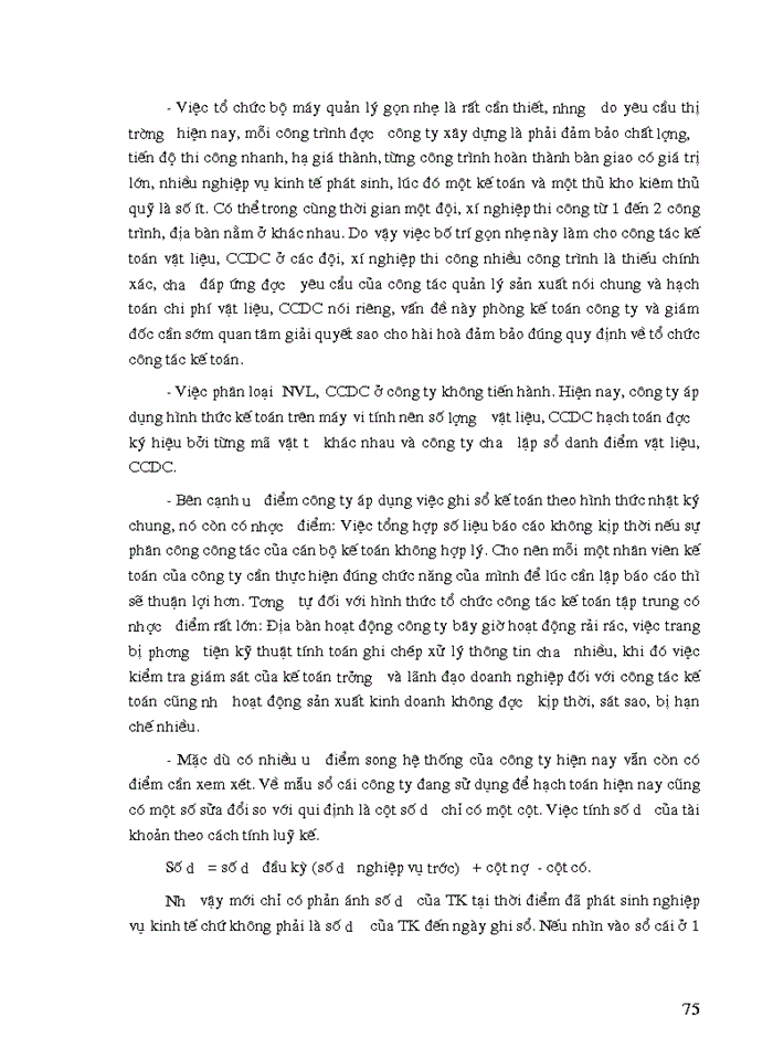 image for page Tổ chức công tác kế toán nguyên vật liệu, công cụ dụng cụ ở công ty xây dựng số 34