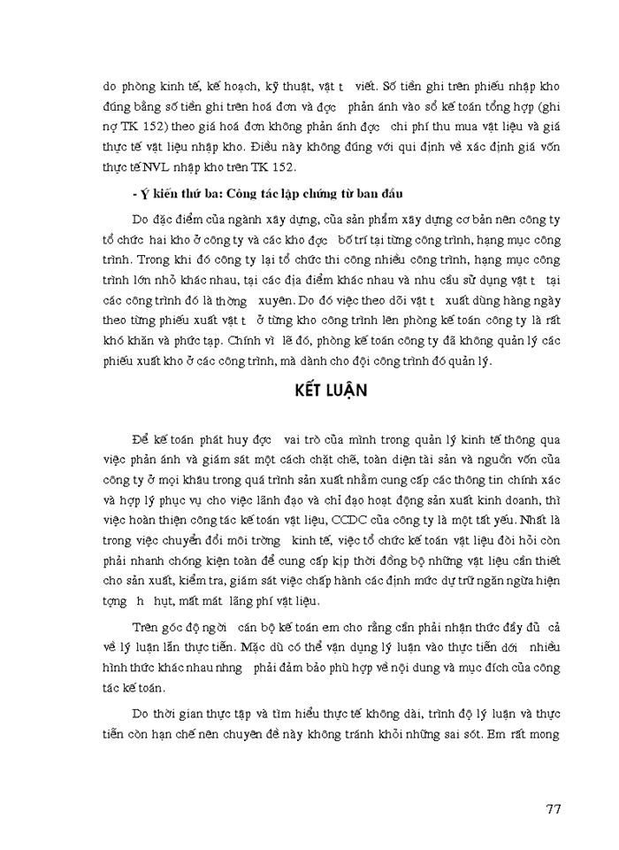 image for page Tổ chức công tác kế toán nguyên vật liệu, công cụ dụng cụ ở công ty xây dựng số 34
