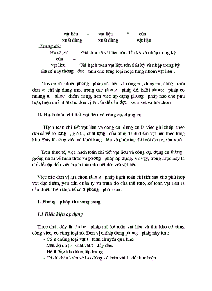 image for page Tổ chức công tác hạch toán vật liệu và công cụ, dụng cụ với việc nâng cao hiệu quả sử dụng vốn lưu động tại Công ty Dệt 8/3