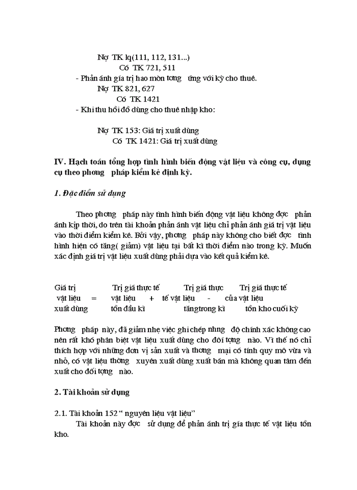 image for page Tổ chức công tác hạch toán vật liệu và công cụ, dụng cụ với việc nâng cao hiệu quả sử dụng vốn lưu động tại Công ty Dệt 8/3