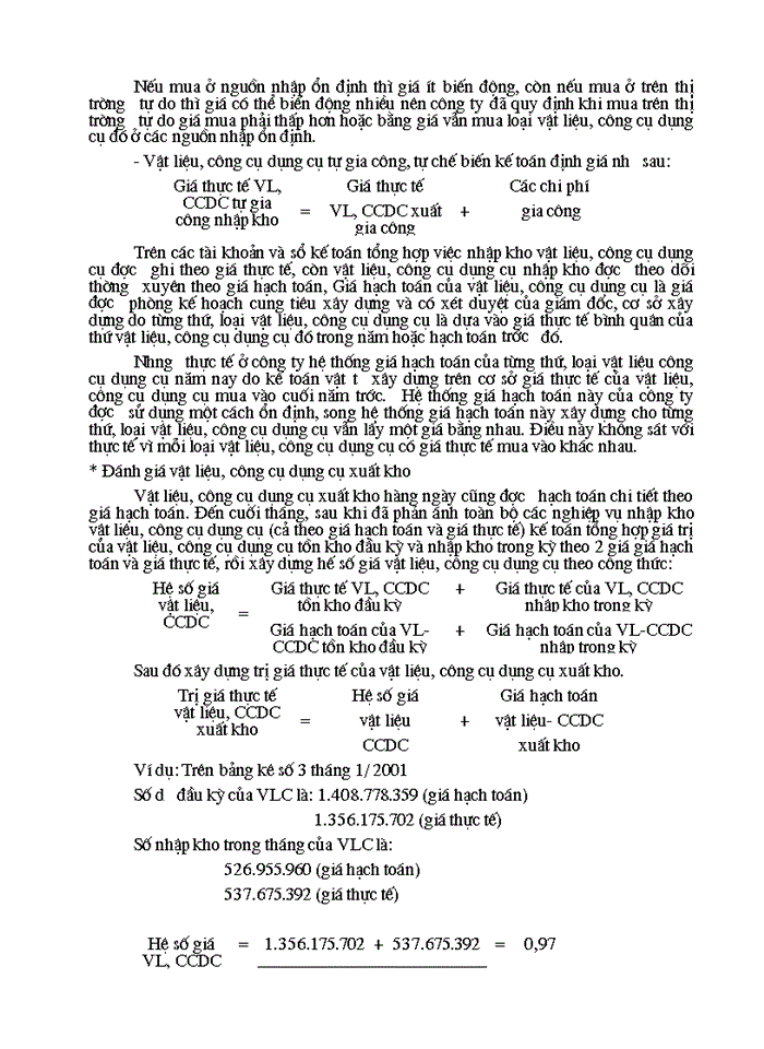 image for page Tổ chức hạch toán kế toán vật liệu, công cụ dụng cụ tại công ty khoá Minh Khai