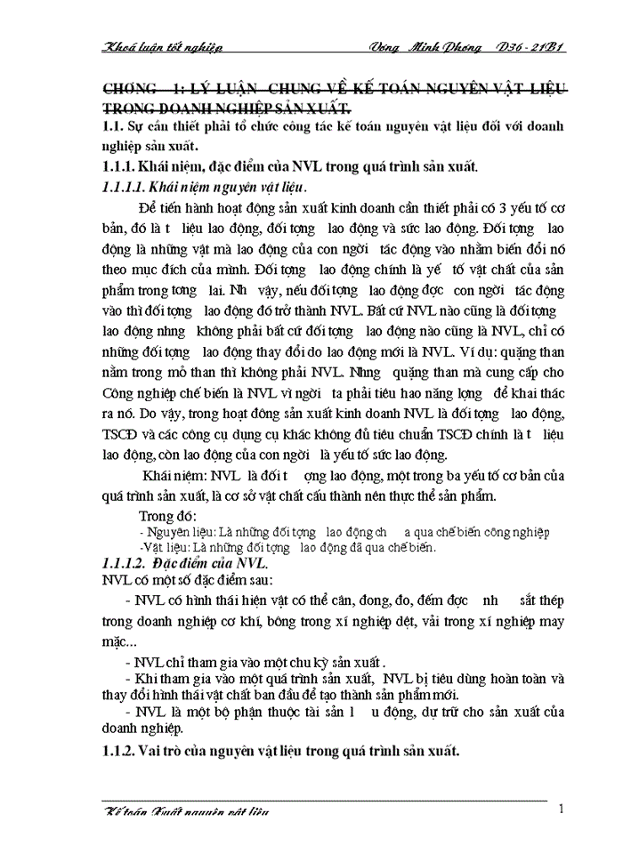 image for page Lý luận  chung về kế toán nguyên vật liệu trong doanh nghiệp sản xuất