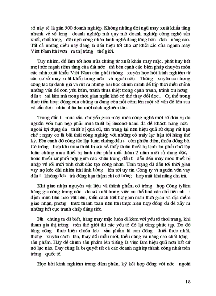 image for page Phương hướng và giải pháp chủ yếu đẩy mạnh xuất khẩu hàng  may mặc ở Tổng Công ty Dệt-May Việt Nam trong thời gian tới