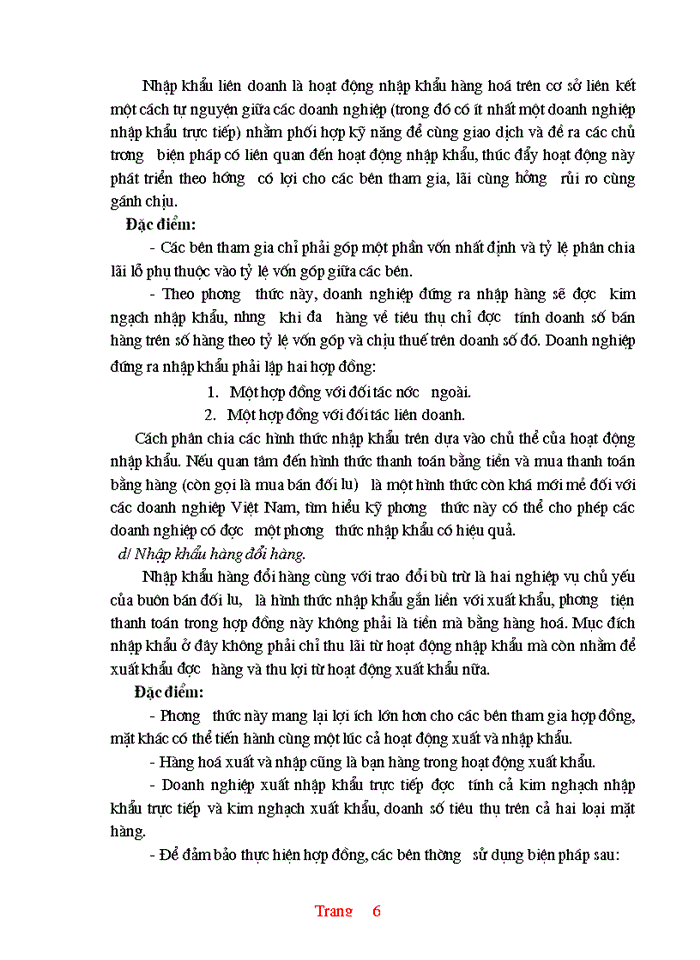 image for page Thực trạng và một số giải pháp hoàn thiện hoạt động nhập khẩu ở Công ty XNK và kỹ thuật bao bì