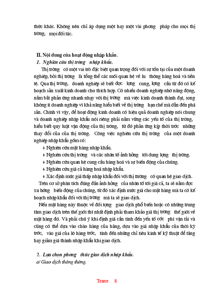 image for page Thực trạng và một số giải pháp hoàn thiện hoạt động nhập khẩu ở Công ty XNK và kỹ thuật bao bì