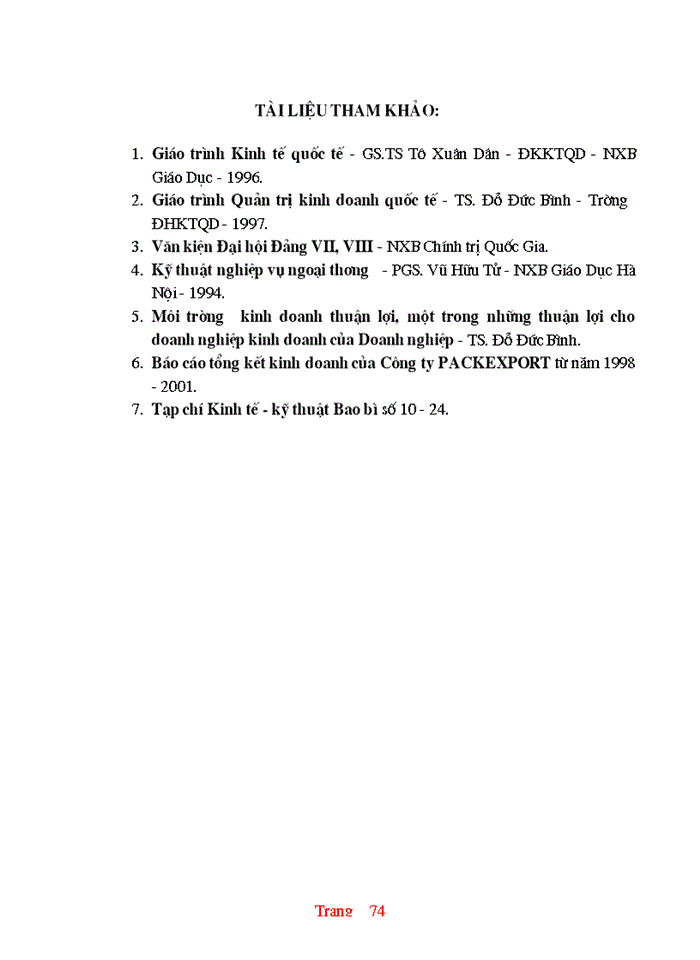 image for page Thực trạng và một số giải pháp hoàn thiện hoạt động nhập khẩu ở Công ty XNK và kỹ thuật bao bì