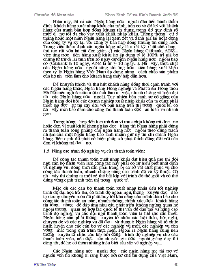 image for page Một số giải pháp nhằm nâng cao hiệu quả hoạt động thanh toán xuất nhập khẩu tại Ngân hàng Nông nghiệp và Phát triển Nông thôn Hà Nội