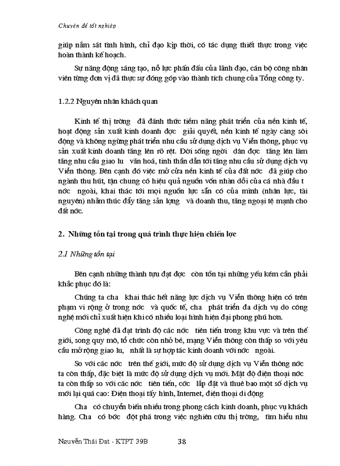 image for page Một số giải pháp thực hiện chiến lược phát triển dịch vụ Viễn thông của Tổng công ty Bưu chính Viễn thông Việt Nam giai đoạn 2001-2010