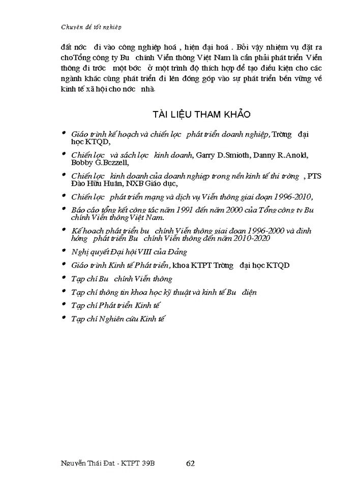 image for page Một số giải pháp thực hiện chiến lược phát triển dịch vụ Viễn thông của Tổng công ty Bưu chính Viễn thông Việt Nam giai đoạn 2001-2010