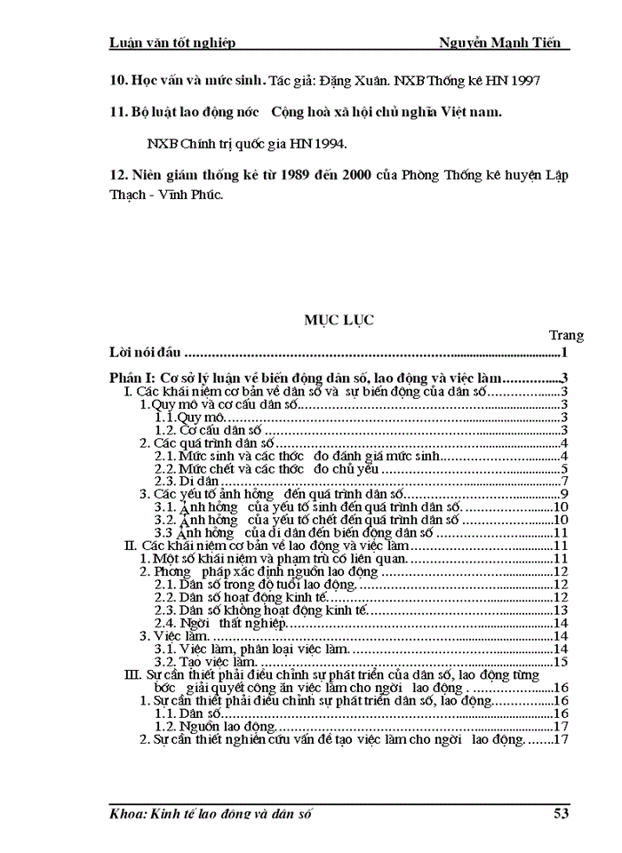 image for page Phân tích biến động dân số, lao động  và việc làm ở huyện Lập Thạch trong giai đoạn hiện nay
