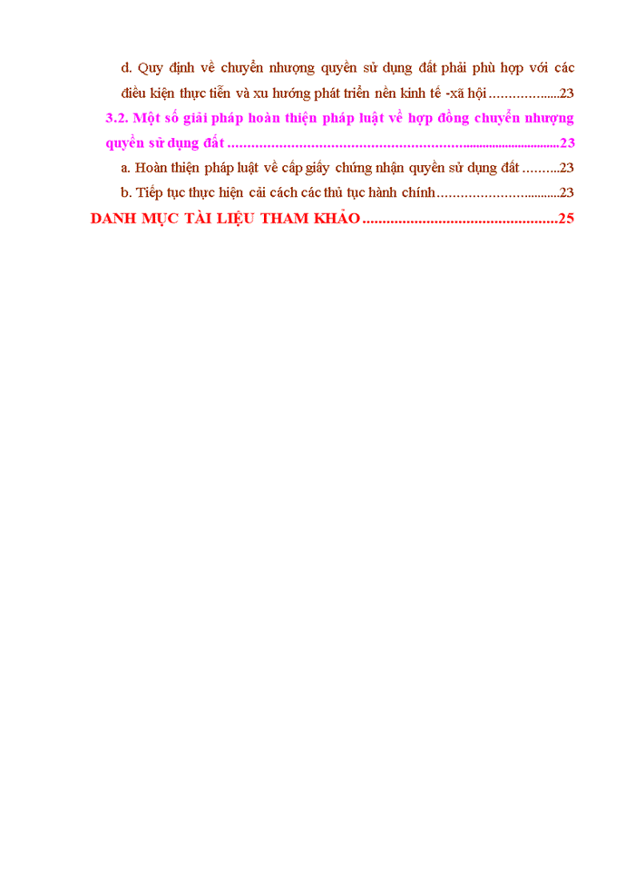 Phương hướng, giải pháp hoàn thiện pháp luật về chuyển nhượng quyền sử dụng đất