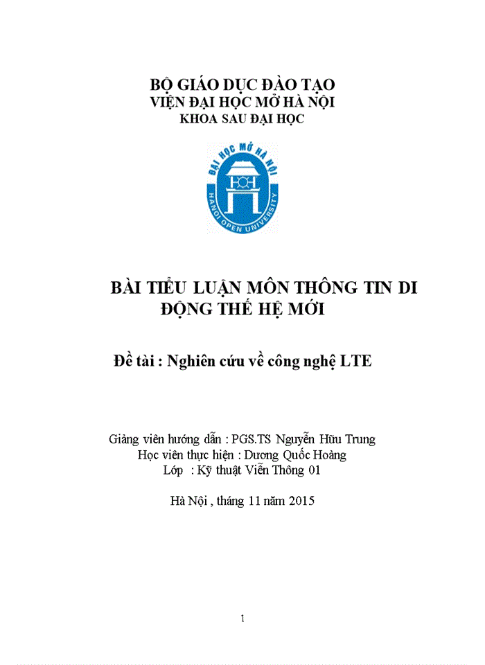 image for page Nghiên cứu về công nghệ LTE