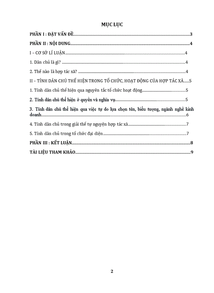 image for page Phân tích tính chất dân chủ trong tổ chức và hoạt động của hợp tác xã. Chứng minh tính chất đó bằng các quy định của luật hợp tác xã