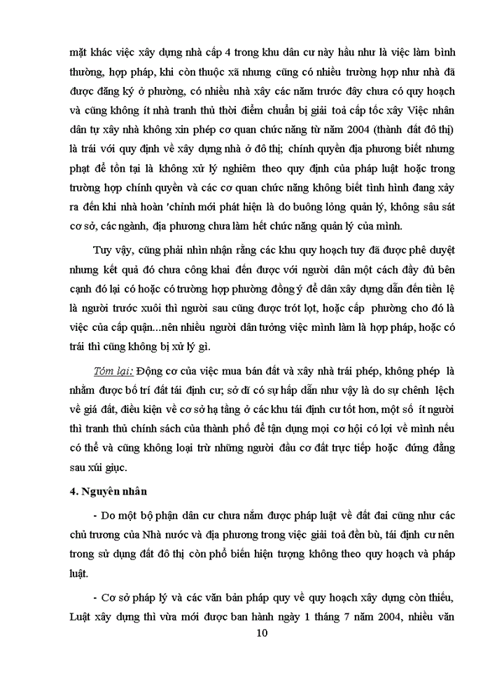 image for page Tình hình xây dựng nhà trái phép và chuyển nhượng đất đai tại thành phố HÀ NỘI