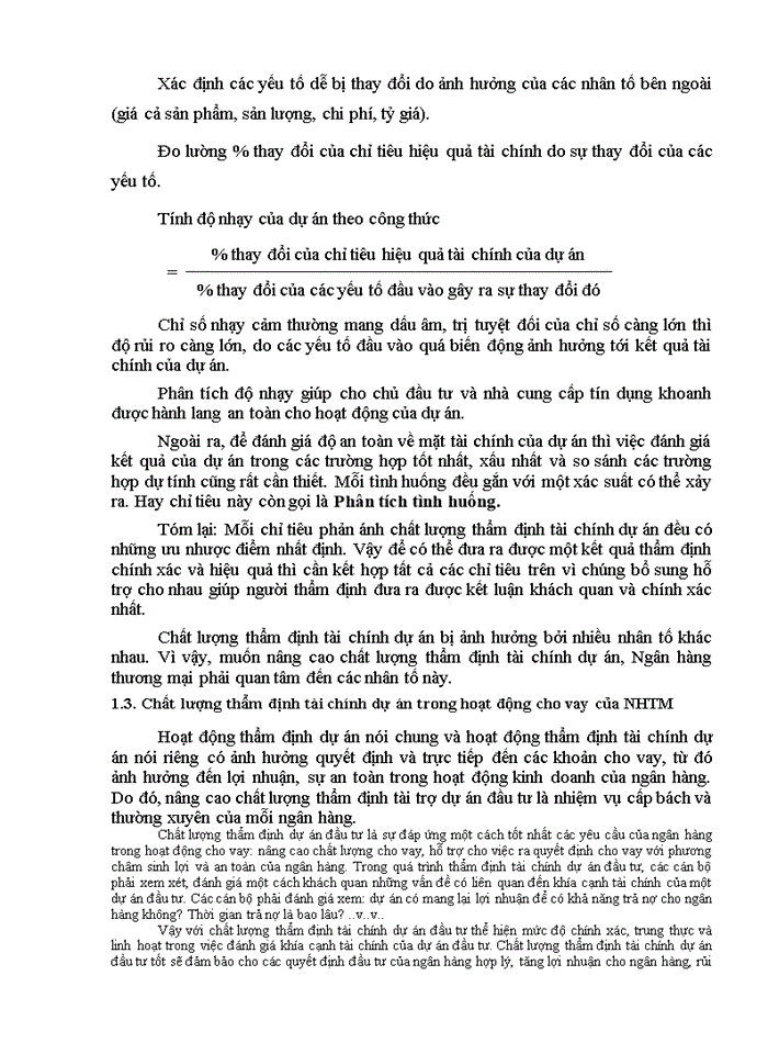 image for page Những vấn đế cơ bản trong thẩm định tài chính dự án của các ngân hàng thương mại
