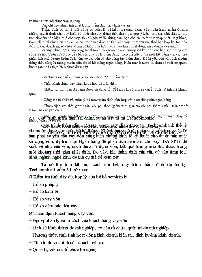image for page Những vấn đế cơ bản trong thẩm định tài chính dự án của các ngân hàng thương mại