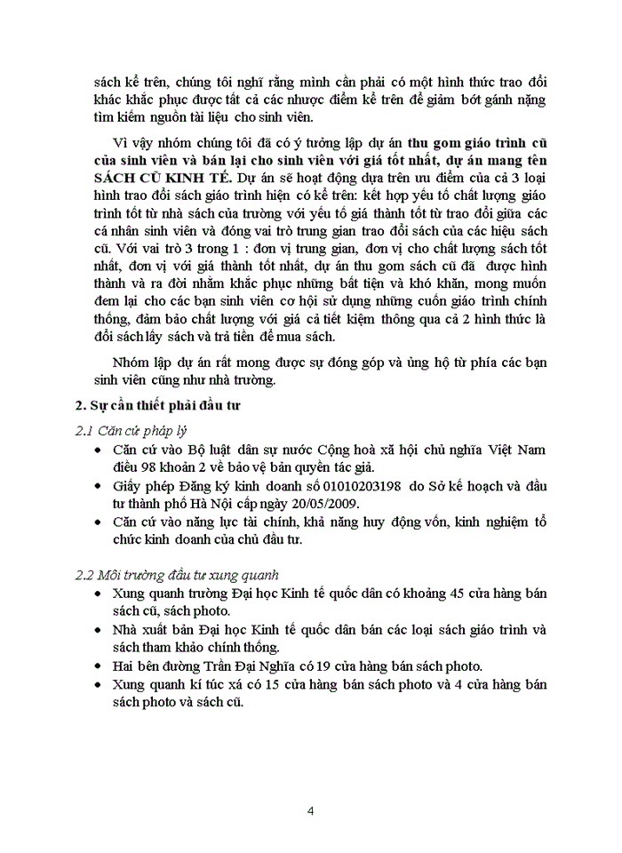 image for page Lập 1 dự án đầu tư kinh doanh để tạo thu nhập hỗ trợ trong quá trình học tập