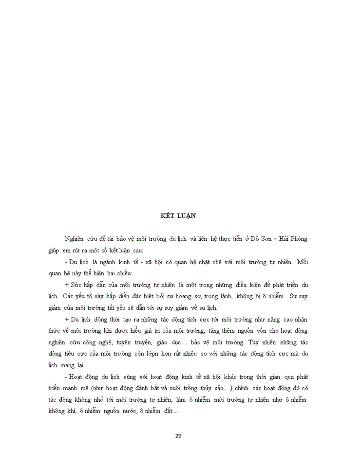 image for page Đánh giá thực trạng bảo vệ môi trường du lịch ở ĐỒ SƠN – HẢI PHÒNG