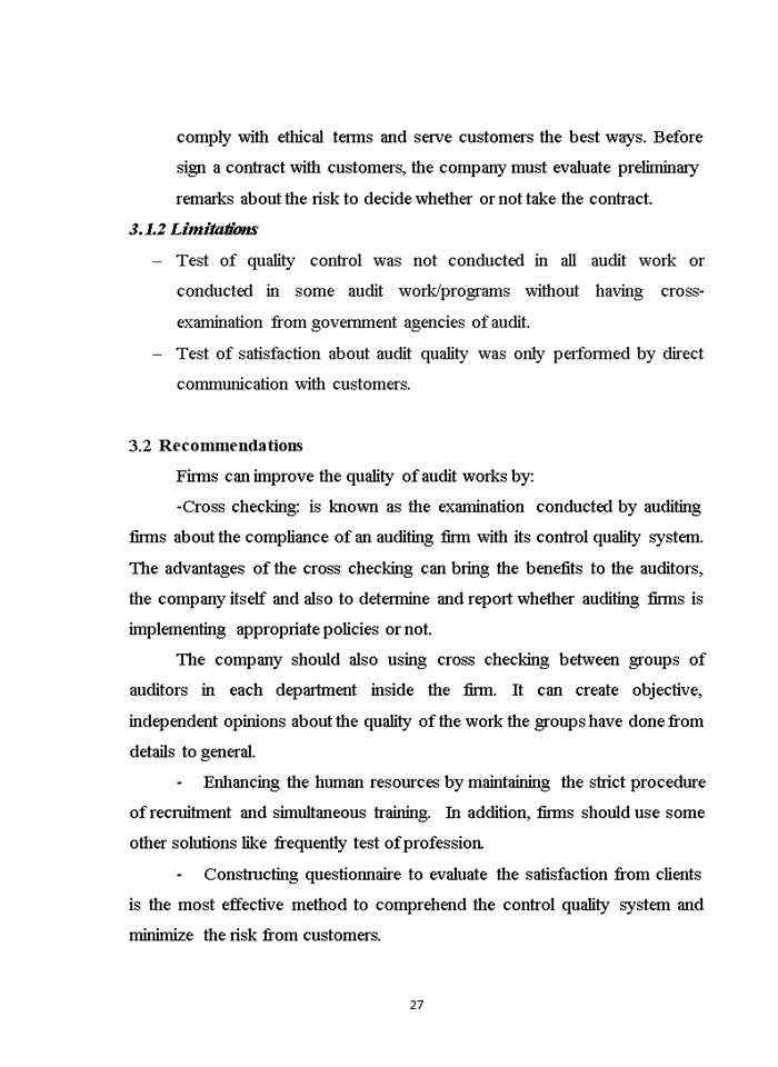 image for page Assessments and recommendations for quality control within vietnam audit firm