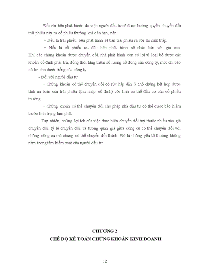image for page Một số ý kiến đề xuất nhằm hoàn thiện kế toán chứng khoán kinh doanh