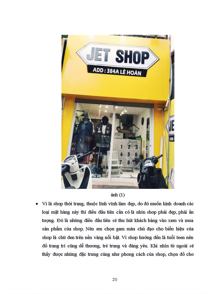 image for page Kế hoạch khởi sự kinh doanh: Thành lập cửa hàng quần áo thời trang nữ Jet Shop