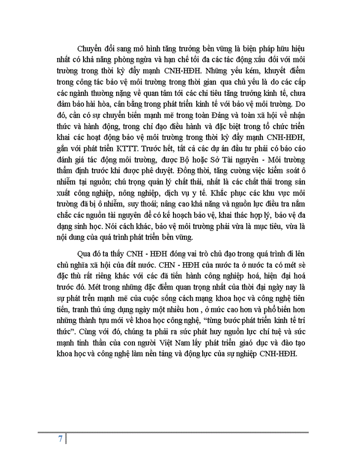 image for page Phân tích những điều kiện và quá trình Việt Nam thực hiên Công nghiệp hóa – Hiện đại hóa đất nước