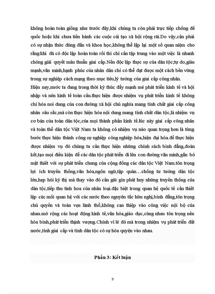 image for page Phân tích quan điểm của Hồ Chí Minh về mối quan hệ giữa giai cấp và dân tộc? Liên hệ thực tiễn Việt Nam hiện nay?